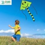 劲邦 风筝带线轮儿童成人100米线大型玩具大号户外亲子玩具1.25M风筝笑脸JB0053