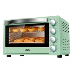 海尔（Haier）多功能家用35升大容量烘焙电烤箱上下独立控温机械式多旋钮电烤箱K-35M4E薄荷绿