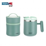 易铂（yispot） 早餐杯套装 YP-9067 绿色带把 保温