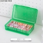 赞扬 1212塑料透明文具盒美术用素描铅笔盒大容量收纳盒绿色一个
