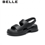 百丽（Belle） 女夏休闲凉鞋Z3Y1DBL3 黑色35码