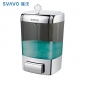 瑞沃（SVAVO）   家用按压皂液器卫生间壁挂洗手液盒酒店消毒机V-7101铬茶色滴液款