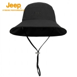 Jeep 透气散热渔夫帽黑色58cm