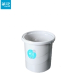 茶花（CHAHUA）水桶塑料家用存水桶储水用朔料大号加厚桶子手提胶桶洗衣圆桶  大号1个（15.9L） 0250 浅灰色