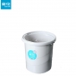 茶花（CHAHUA）水桶塑料家用存水桶储水用朔料大号加厚桶子手提胶桶洗衣圆桶  大号1个（15.9L） 0250 浅灰色