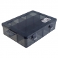 得力（deli）零件盒18大格 (黑)27.5x19x4.4cm DL432306