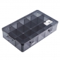 得力（deli）零件盒15格 (黑)28x18x6cm DL432307